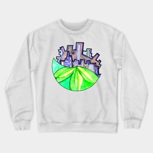 Front and Back Eco City Crewneck Sweatshirt